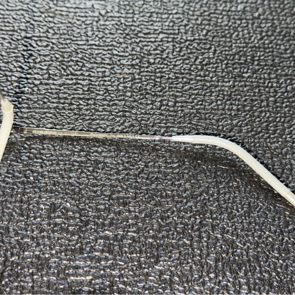 Oliver Peoples Silver and Blue Aviator Sunglasses - Picture 8 of 8